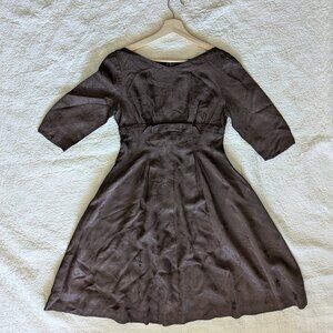 1950s brown dress